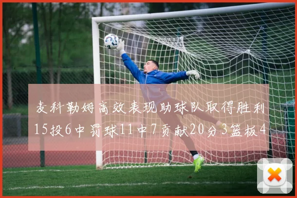 麦科勒姆高效表现助球队取得胜利15投6中罚球11中7贡献20分3篮板4助攻